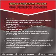 Syarat pendaftaran smk citra medika sragen : Selamat Datang Di Smk Negeri 2 Sragen
