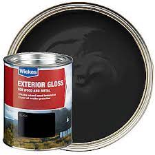 I am not up on exterior trim paint and certainly not on what is the highest gloss black that is still durable enough to be worth applying. Wickes Exterior Gloss Black 750ml Wickes Co Uk