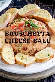 This dish that combines savory and crunchy panko bread with a mixture of mozzarella and parmesan cheese will make anyone reluctant to refuse it. Bruschetta Cheese Ball Beef Recipes Easy Easy Cooking Recipes Easy Dinner Recipes