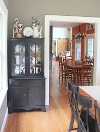 Sometimes referred to as a dining room hutch or sideboard, there are many uses for these furniture pieces. Dining Room Hutch Makeover With Black Paint Life On Kaydeross Creek Light Life On Kaydeross Creek