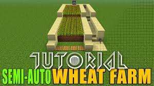 Minecraft automatic wheat farm simple but effective and easy to build! Minecraft Wheat Farm Tutorial Semi Automatic 1 3 Wheat Farm Minecraft Wheat Farm Minecraft