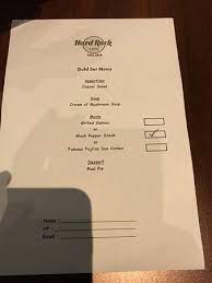 Looking for a romantic getaway or just looking for a place to have a rock star experience? Gold Set Menu Picture Of Hard Rock Cafe Melaka Tripadvisor
