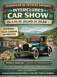 O Inter Club Cars Show promove nos dia 04, 05 e 06 de julho, em Pirenópolis,  mais um encontro de carros, motos e bikes antigas. O evento é organizado  pelo Clube Fusca