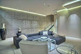 Moderne wohnzimmer ideen und design. Indirekte Deckenbeleuchtung Fur Moderne Wohnzimmer Beton Freshouse