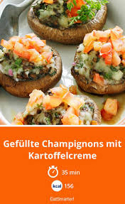 Gefullte Champignons Mit Kartoffelcreme Rezept Kartoffelcreme Gefullte Champignons Rezepte