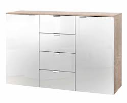 Praktische kommode in sonoma eiche nachbildung mit zwei türen. Kommode Sonoma Eiche Nb Lack Weiss Kaufen Bei Lifestyle4living Mobelvertrieb Gmbh Co Kg