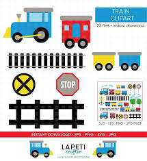 Train Clipart 23 Digital Clipart For Commercial Use Svg Eps Jpg Png Images Toy Train Clipart Baby Train Clipart Instant Download In 2020 Train Clipart Clip Art Birthday Themes For Boys