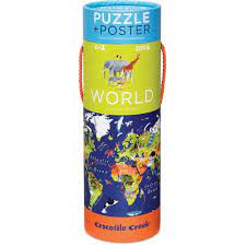 Maybe you would like to learn more about one of these? Crocodile Creek World Map 200 Piece Jigsaw Puzzle And Matching Poster Walmart Com Walmart Com