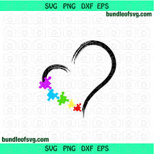 An extension for inkscape that creates jigsaw shaped pieces. Autism Heart Puzzle Piece Svg Autism Awareness By Svgtrendy On Zibbet