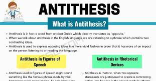 Antithesis Definition Examples In Speech And Literature 7esl Figure Of Speech Rhetorical Device Teaching English Grammar