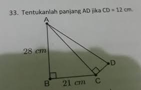 Tentukan panjang ad dan cd. 33 Tentukanlah Panjang Ad Jika Cd 12 Cm Brainly Co Id