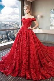 Sollte dir beim ersten kleid das oberteil perfekt passen, aber der rock nicht gefallen oder umgekehrt, kann ein brautkleid im mix & match stil die ideale lösung für dich sein. Rote Hochzeitskleider Brautkleid Spitze A Linie Babyonlinedress De