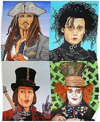 Johnny Depp Collage Poster By Manemannart Johnny Depp Characters Johnny Depp Wallpaper Johnny Depp Captain jack sparrow (2003, 2006, 2007, 2011). pinterest