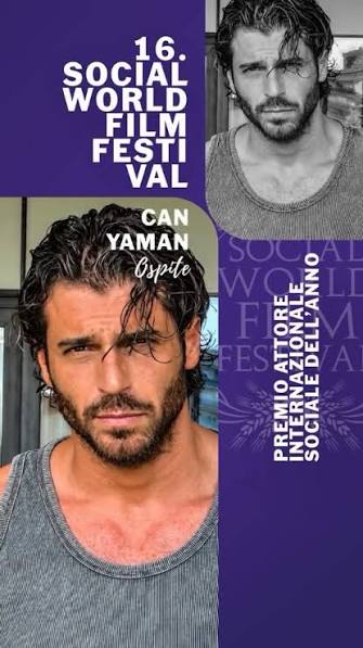 Sarà Can Yaman l'ospite d'onore della 16a edizione del Social World Film  Festival di Vico Equense, dove riceverà il riconoscimento di "Attore  Internazionale Sociale dell'Anno". L’attore turco, reduce ...