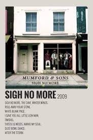 Alternative Minimalist Music Album Polaroid Poster Sigh No More Music Poster Design Minimalist Music Sigh No More