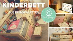 Also tauschen möchten wir nicht mehr. Palettenbett Fur Kinder Selber Bauen Kinderbett Aus Europaletten Paletten Bett Diy Anleitung Youtube