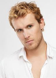 Blonde Casual Hairstyles For Men With Curly Hair 2014 Curly Hair Styles Men Hair Color Curly Hair Men