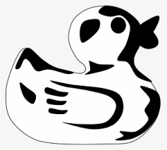 Ini foto tentang menyelam, remaja, tajuk. Black And White Rubber Duck Animal Free Black White Black And White Rubber Duck Clip Art Hd Png Download Kindpng