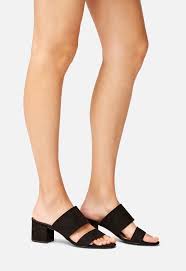 Sonya Block Heeled Sandal Shoes in Black