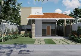 Fachadas de casas de dos plantas. Planta De Casa Terrea Com 2 Quartos 1 Suite Para T So Projetos