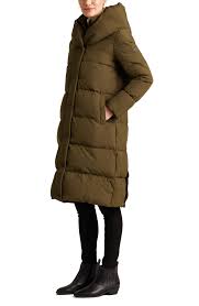 Women S Pillow Collar Hooded Puffer Coat Editorialist