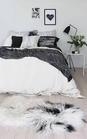 It is not healthy never to go into the room where you sleep after the sun is born. Chic Black And White Bedroom Decor Edgy Apartment Decor Bedroom Interior Home Bedroom Bedroom Design