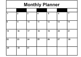 Tarikh gaji sepanjang tahun 2019 4. Download Free Monthly Planner Templates Pdf Excel Word Best Printable Calendar