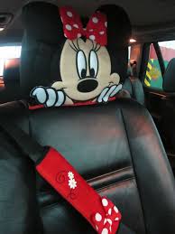 Disney Mickey Or Minnie Mouse Car Headrest Cover Protector Auto Accessory 1 Pcs Disney Minnie Mouse Costume Minnie Mouse Car Mickey