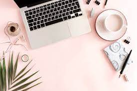 Home Office Desk With Laptop Office Wallpaper Laptop Wallpaper Glass Desk Office