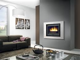 Cheminee Turbo Fonte Alizee En Staff Fourreau Gris Anthracite Et Equipee D Un Foyer Eliseo 77p Cheminee Grise Cheminee Design Cheminee Exterieure