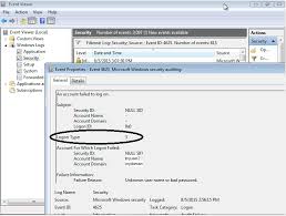 Windows Events For Remote Desktop Logon Failure Server Fault