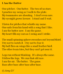 Softball Baseball Quatrain Poem Baseball Poems Poems For Boys Poems