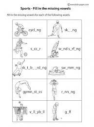 Sports Fill In B W Worksheet Worksheets For Kids English Worksheets For Kindergarten Preschool Worksheets