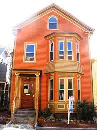 15 Houses Of Very Very Different Color Offbeathome Orange House House Colors Exterior House Colors