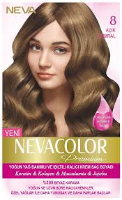 Neva Color Premium Sac Boyasi 8 Acik Kumral Sac Sac Boyasi Kolajen