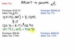 Finding Sales Tax