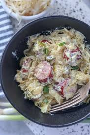 Our keto rating system ranks foods based on ingredients, net carbs, and fat content. Creamy Keto Kielbasa And Sauerkraut Whole Lotta Yum