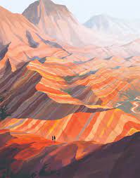 Rebecca Mock Illustrates Photo Grey Art Scenery Art