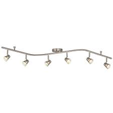 Filament Design Negron 6 Light Brushed Nickel Track Lighting Wave Bar With Directional Heads Cli Xy5247446 The Home Depot