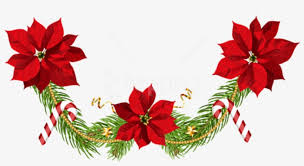A garland is a decorative wreath of flowers, leaves, or other material. Free Png Christmas Poinsettias Garland Png Poinsettia Christmas Decorations Clipart 850x425 Png Download Pngkit