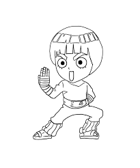 Temari is one of the sand siblings and she is often seen walking with shikamaru nara. Little Rock Lee Coloring Page Anime Coloring Pages