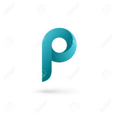 letter p logo icon design template elements