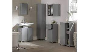 Yoleo bathroom storage cabinet tall cabinet floor standing storage unit high gloss entire front with 2 doors, 1 compartment and 1 drawer (white, 185 x 31 x 30cm) 3.9 out of 5 stars 56 £69.99 £ 69. Buy Argos Home Gloss Tallboy Grey Freestanding Bathroom Cabinets Argos