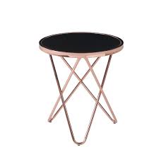 Maybe you would like to learn more about one of these? Round Coffee Table Glamour Style Side Table With Hairpin Legs Tempered Glass Top Selsey Copper Furniture Coffee Tables Tennesseegreenac Com