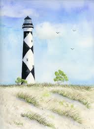 Store locator your preferred store: Lighthouse Watercolor Original Beach House Art Decor Watercolor Art Collectibles Kromasol Com