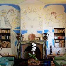 Villa Santo Sospir Jean Cocteau Painting Historical Interior Mural Wall Art