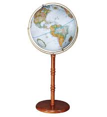 Replogle Edinburgh Ii Floor World Globe With Walnut Finish Stand And 16 Inch Raised Relief Blue Ocean Ball Floor Globe World Globes Globe
