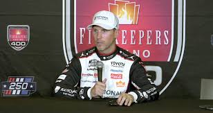 Denny Hamlin at the Michigan International Speedway