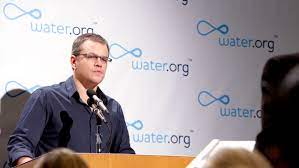 Damon, a longtime advocate for clean water in developing countries, and his charity water.org are at the 2015 sundance film festival to launch their latest campaign: Matt Damon Cuts The Crap Announces Toilet Protest In A Spoof For His Charity Video The Hollywood Reporter