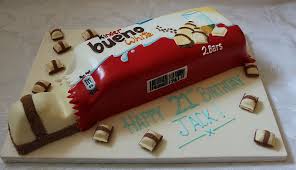 Kinder Chocolate Bar Birthday Cake Kinder Chocolate Chocolate Bar Creative Cakes